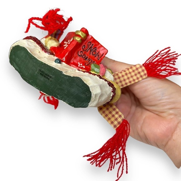 Kurt Adler Snowtown Figurine Snowfolk Loving Couple & Kid Snowmen - Picture 8 of 13